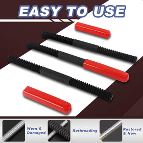 KUNGJUER files next to ruler showing compact sizes for toolbox portability