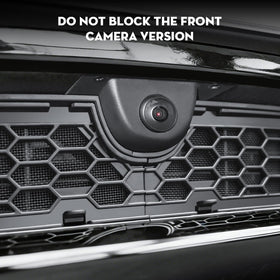 KUNIST grille inserts installed on Model 3 front displaying factory-matched appearance