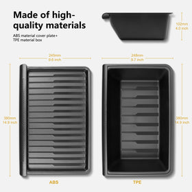 KUNIST installed under Tesla Model Y front seat left side for hidden storage