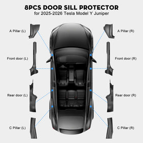 KUNIST rear door threshold protector protecting carpet and paint