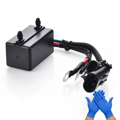 KUNOANZ front view of relay showing plug and mounting for easy replacement