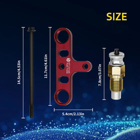 Kuntech tool held in hand to show compact size and workshop convenience