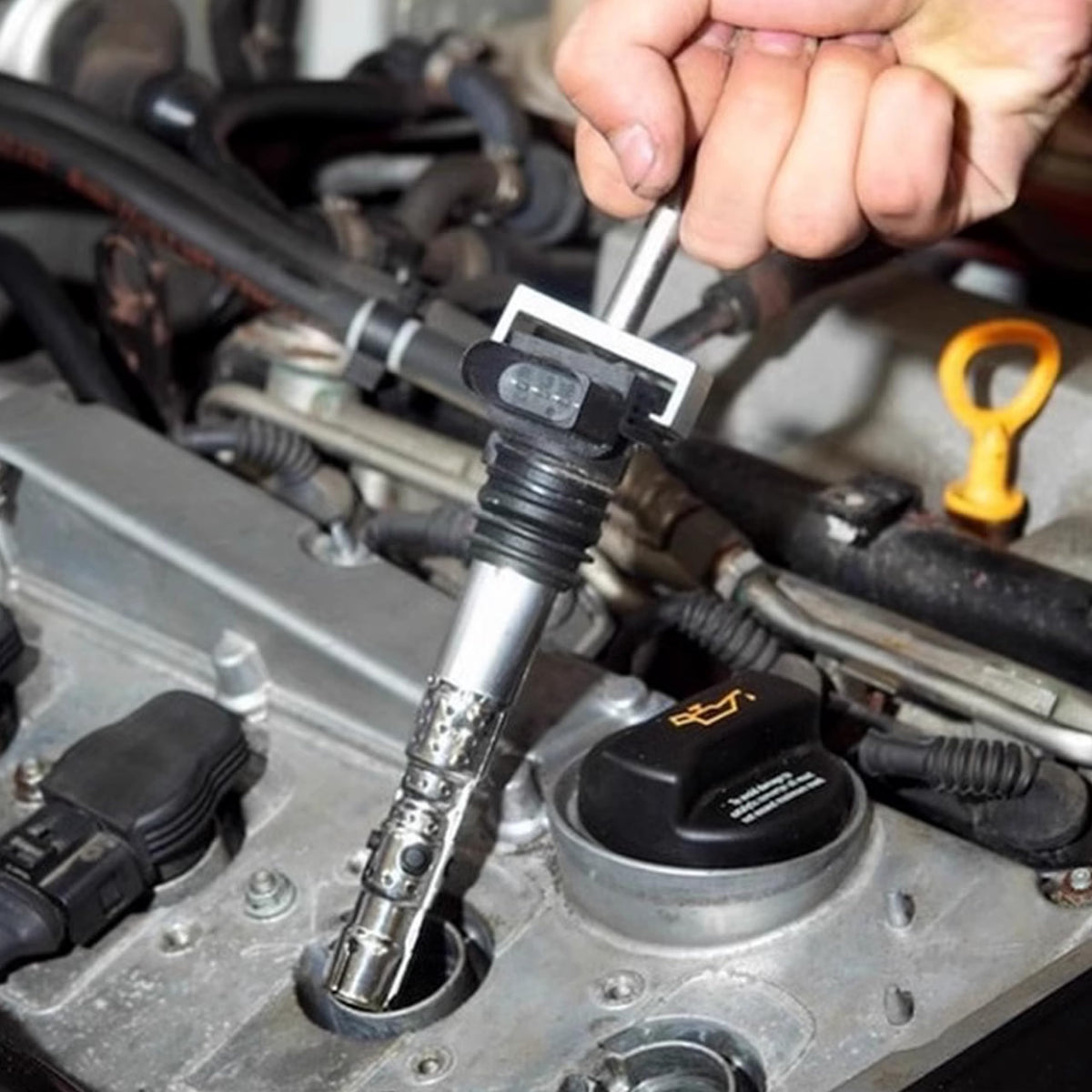 Kuntech pullers beside a ruler to show compact size and scale