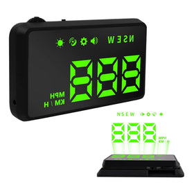 KUOWEIHUD front display showing clear speed readout for safer driving
