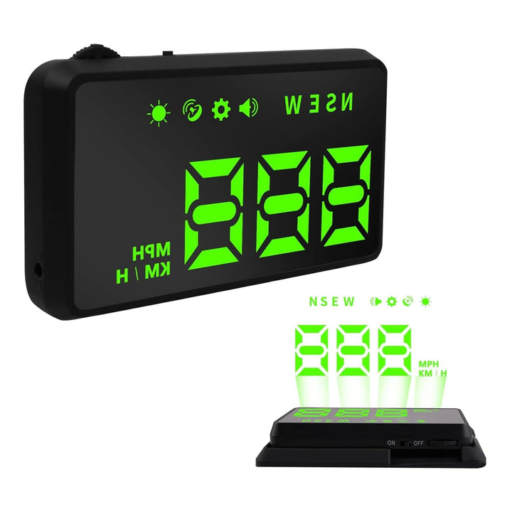 KUOWEIHUD front display showing clear speed readout for safer driving