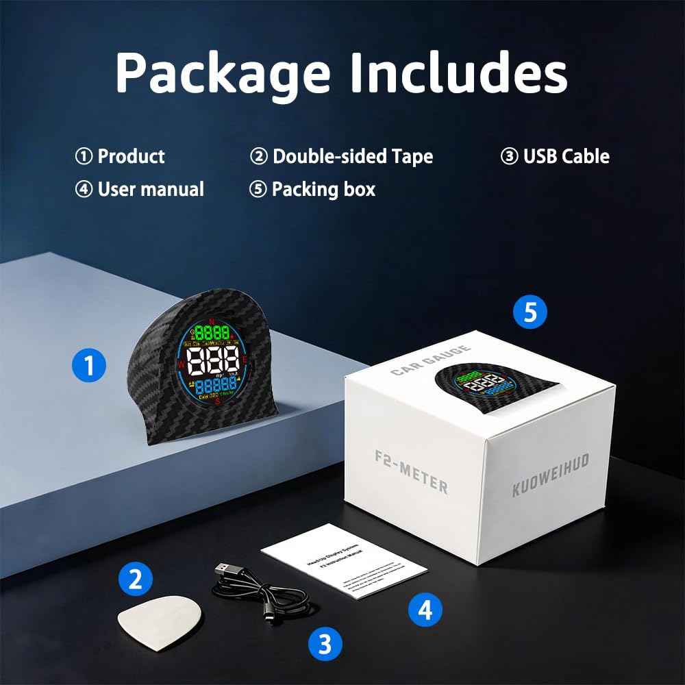 KUOWEIHUD side buttons selecting display modes, fast customization