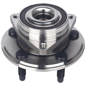 KUSATEC front view hub assembly showing complete ready-to-install unit and fitment benefit