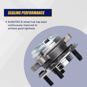 KUSATEC side profile mounted on axle showing direct-fit replacement benefit