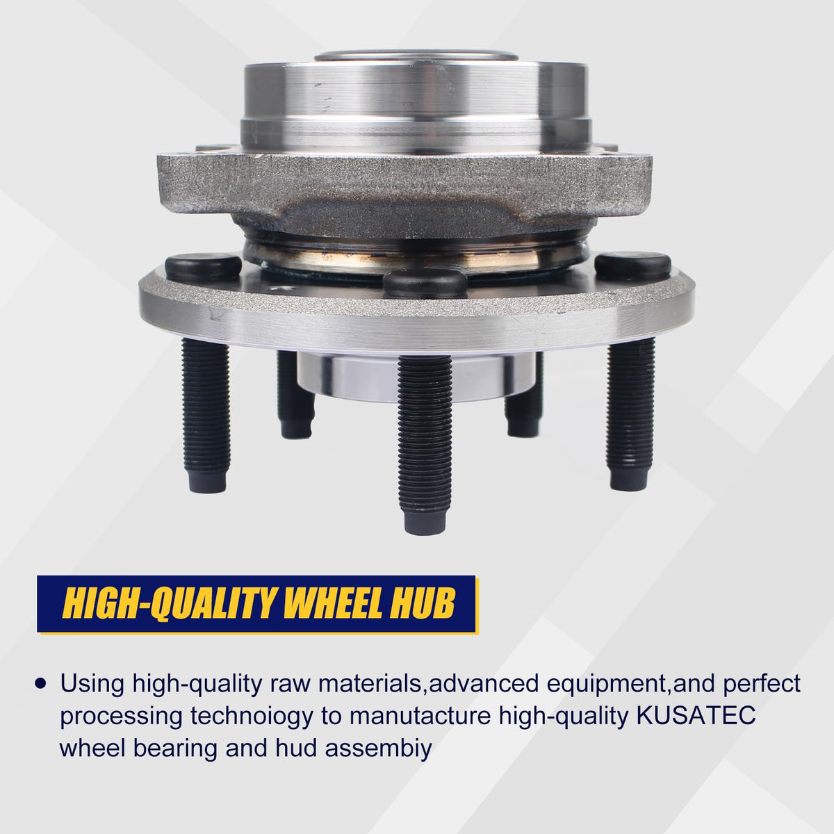 KUSATEC ABS tone ring and 4-bolt flange pattern ensuring sensor compatibility