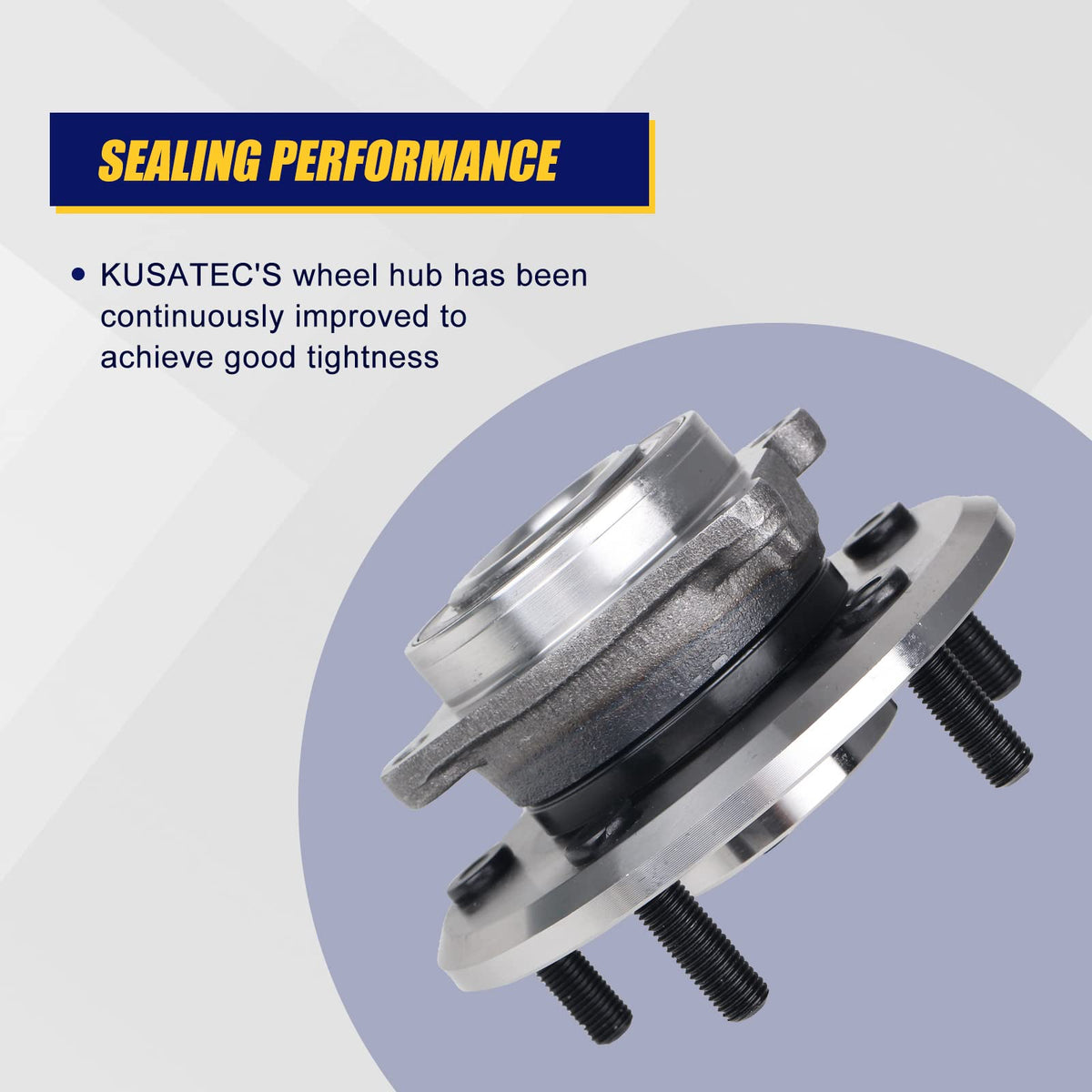 KUSATEC assembly installed on vehicle front wheel demonstrating direct fitment