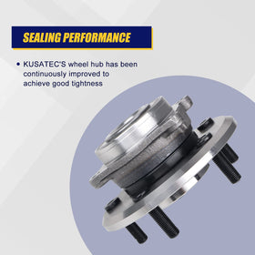 KUSATEC assembly installed on vehicle front wheel demonstrating direct fitment