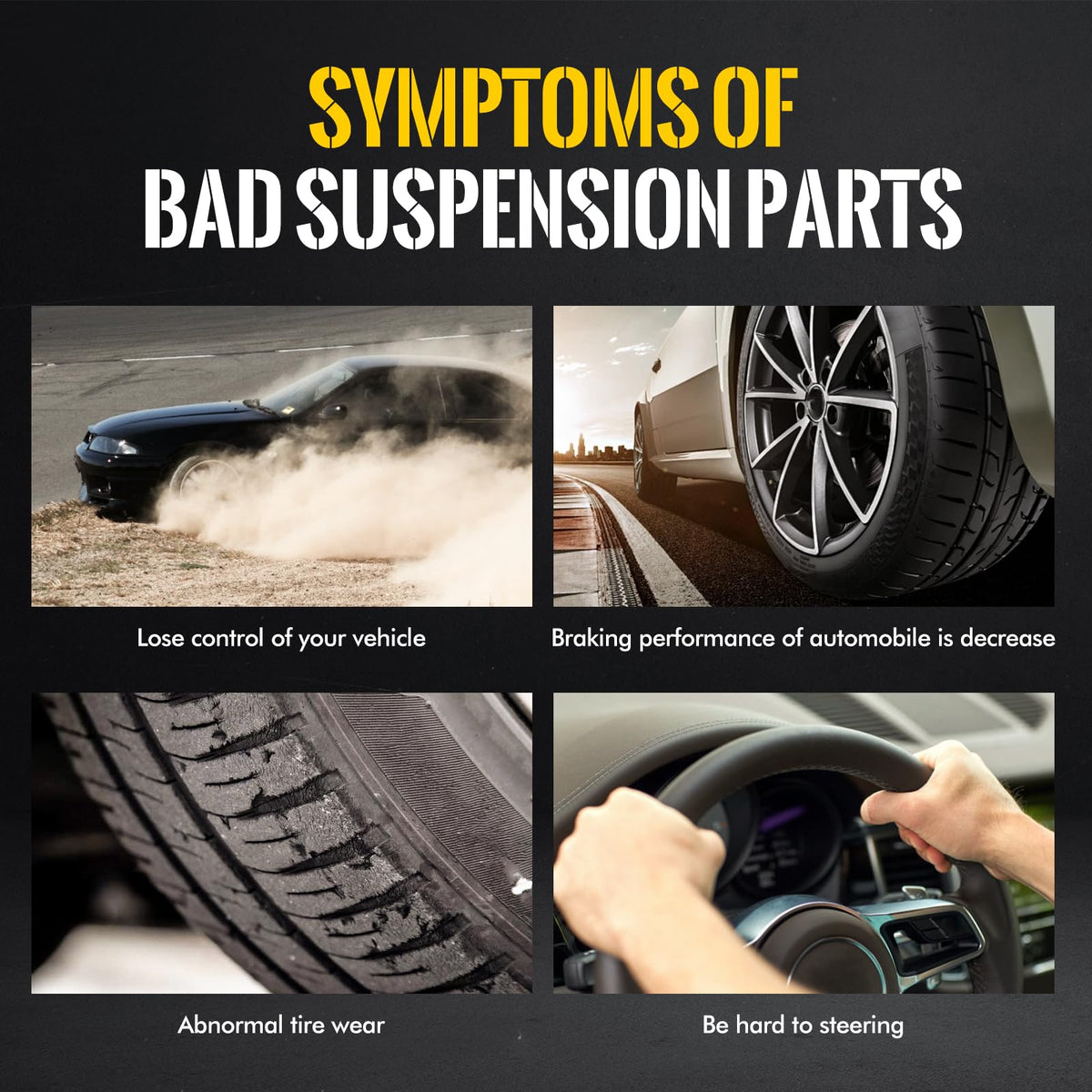 KUSATEC control arm beside ruler for accurate size and fit confirmation