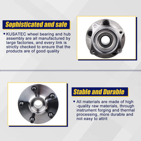 KUSATEC flange bolt holes top view illustrating 4-bolt flange for correct alignment