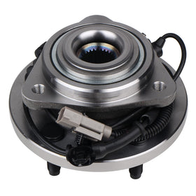 KUSATEC front hub assembly front view showing flange and lug pattern for easy replacement