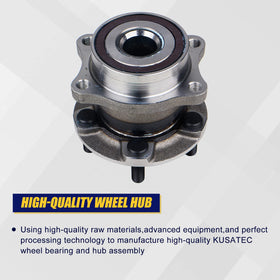 KUSATEC hub bolts detail with protective coating to resist rust and torque easily