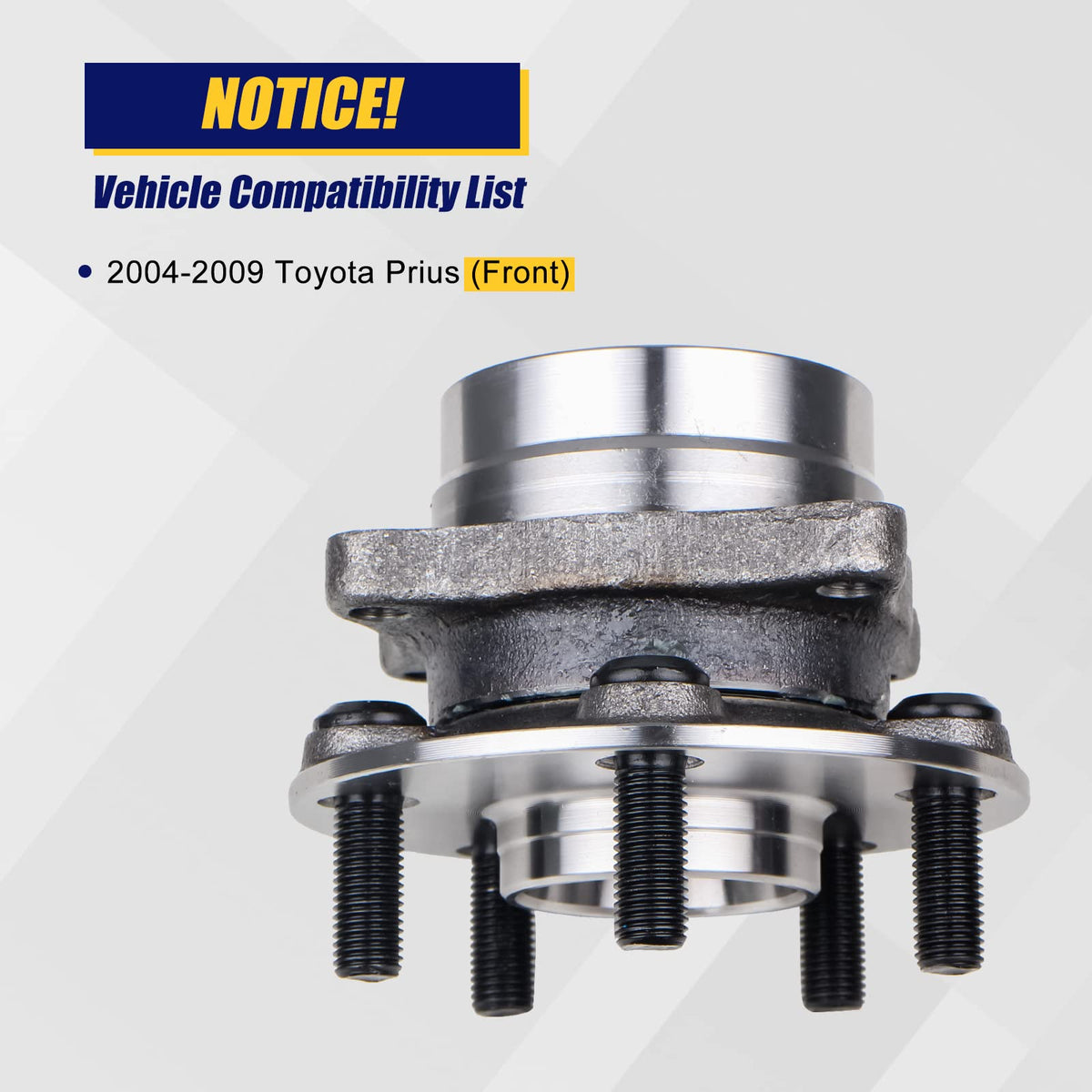 KUSATEC front hub facing view highlighting bolt pattern and clean fitment benefit