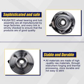 KUSATEC hub installed on Jeep front wheel demonstrating direct-fit installation benefit