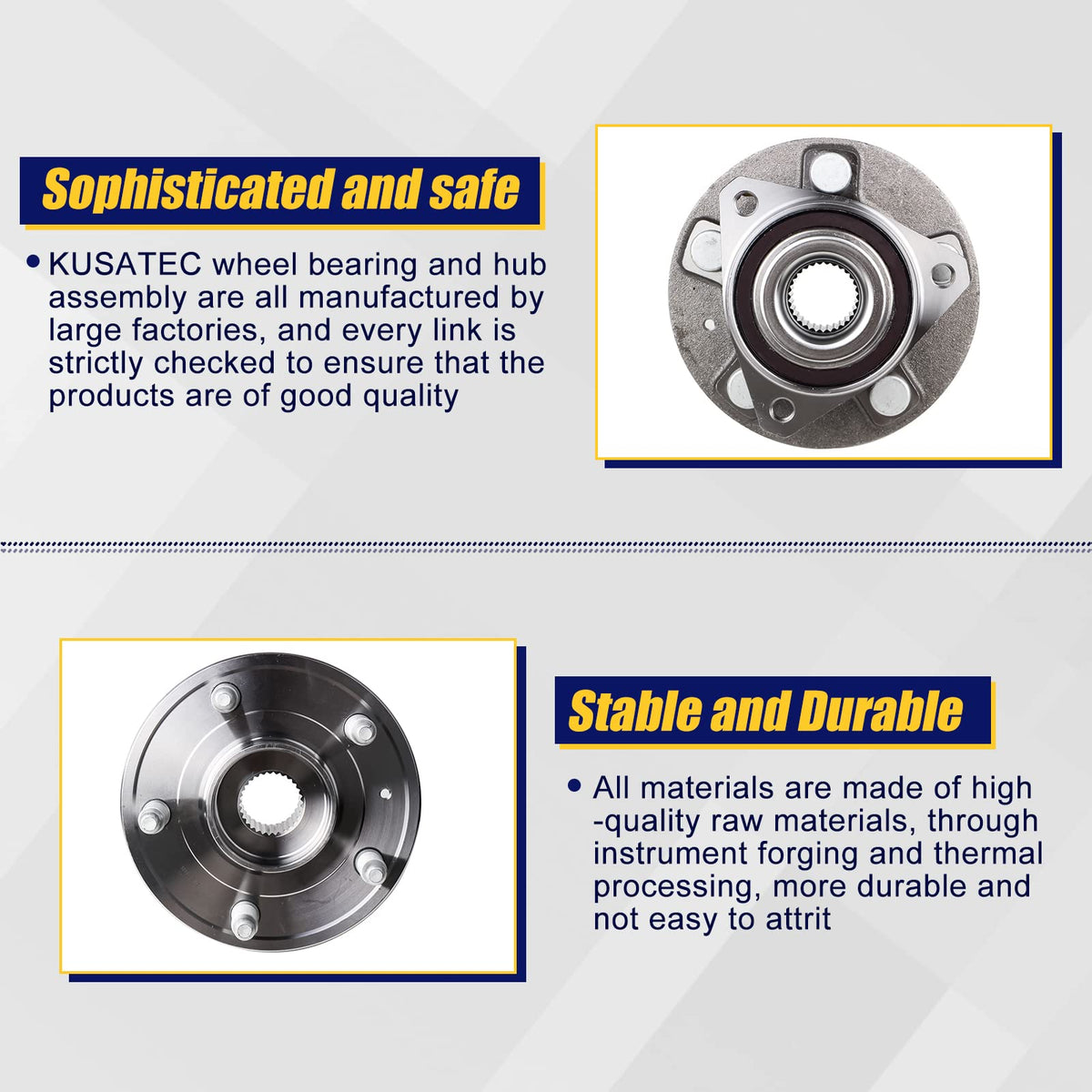 KUSATEC hub installed on vehicle demonstrating straightforward swap and restored wheel rotation