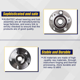 KUSATEC hub installed on vehicle demonstrating straightforward swap and restored wheel rotation