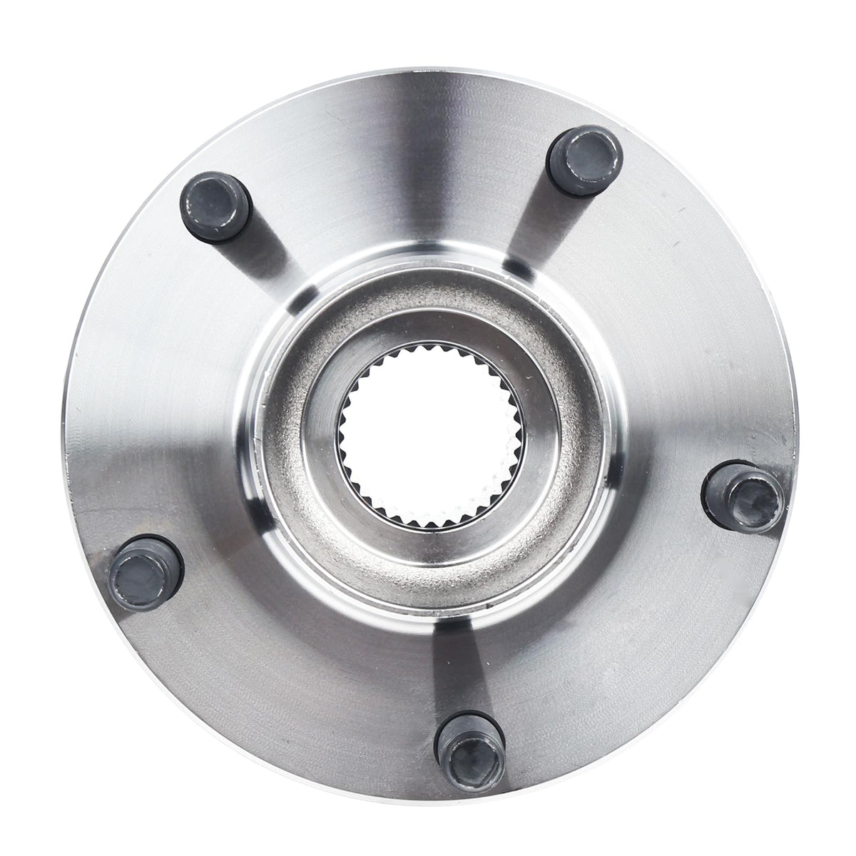 KUSATEC mounted on vehicle wheel hub showing restored wheel alignment and quieter operation