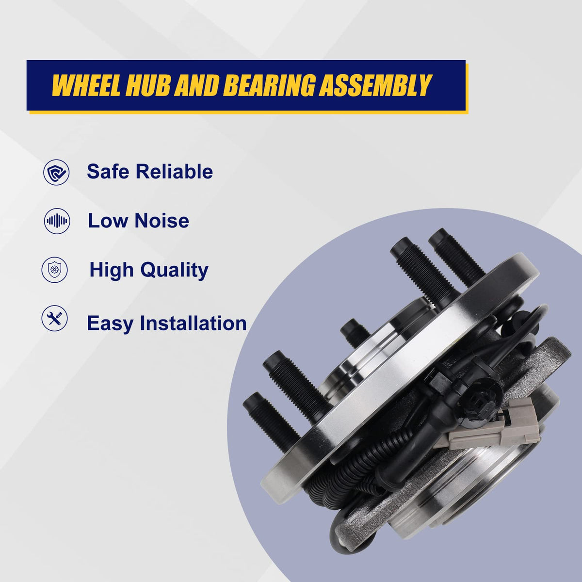 KUSATEC boxed hub assembly with label showing part number and included hardware