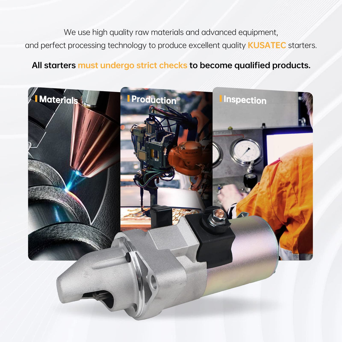 KUSATEC starter copper bushing detail improving shaft longevity and quiet