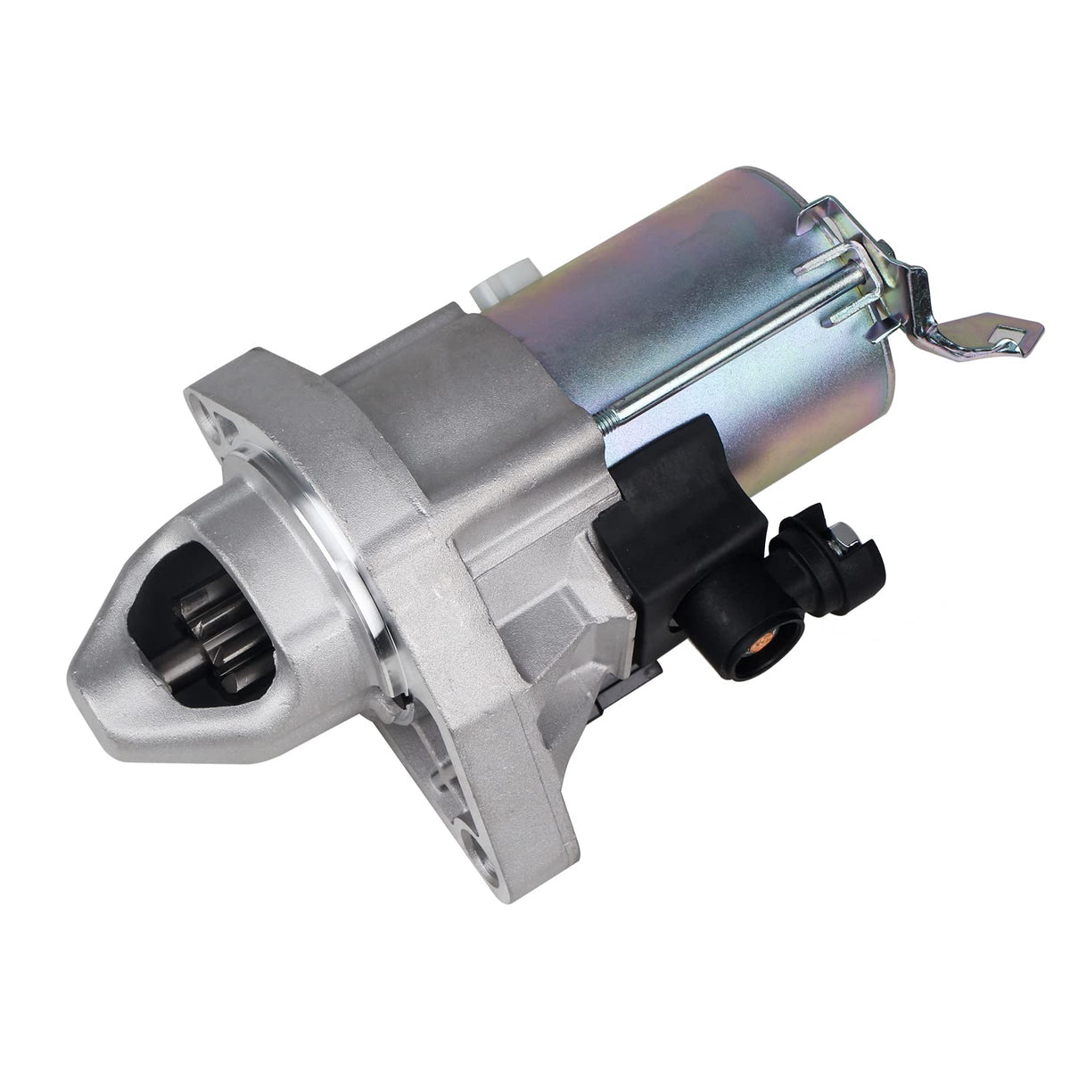 KUSATEC starter front view showing bolt locations and quick fit benefit