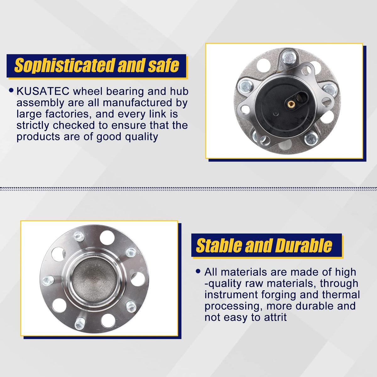 KUSATEC treated studs and flange showing corrosion resistance for easier lug tightening
