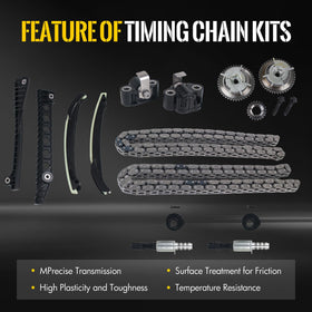 KUSATEC primary tensioner and timing guides close detail improving quiet operation