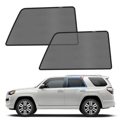 KUST rear window front view showing snug fit and privacy benefit