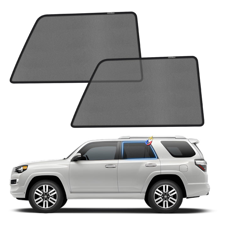 KUST rear window front view showing snug fit and privacy benefit