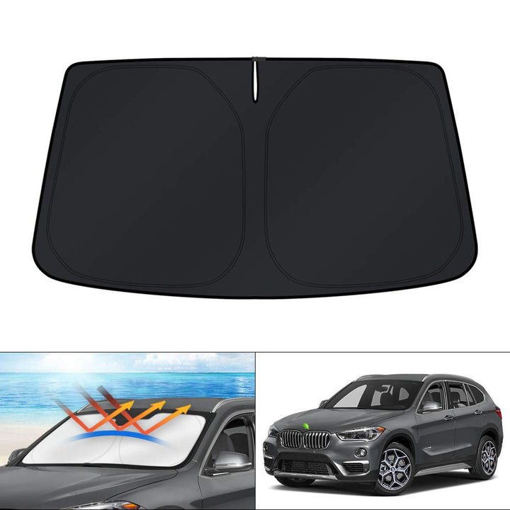 KUST front fitted on BMW X1 F48 windshield protecting interior