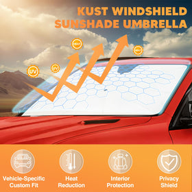 KUST close-up of recycled polyester canopy texture showing durable, eco-friendly material