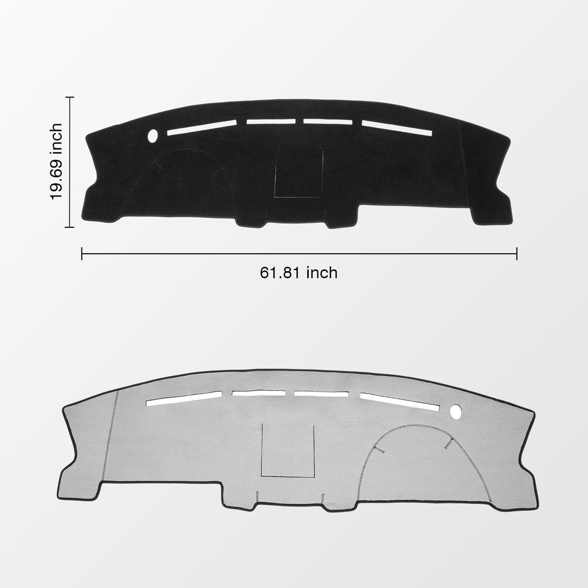 KUST close-up of hemmed stitching and polyester texture for durability