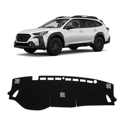 KUST front view of black dash cover showing sleek protective look