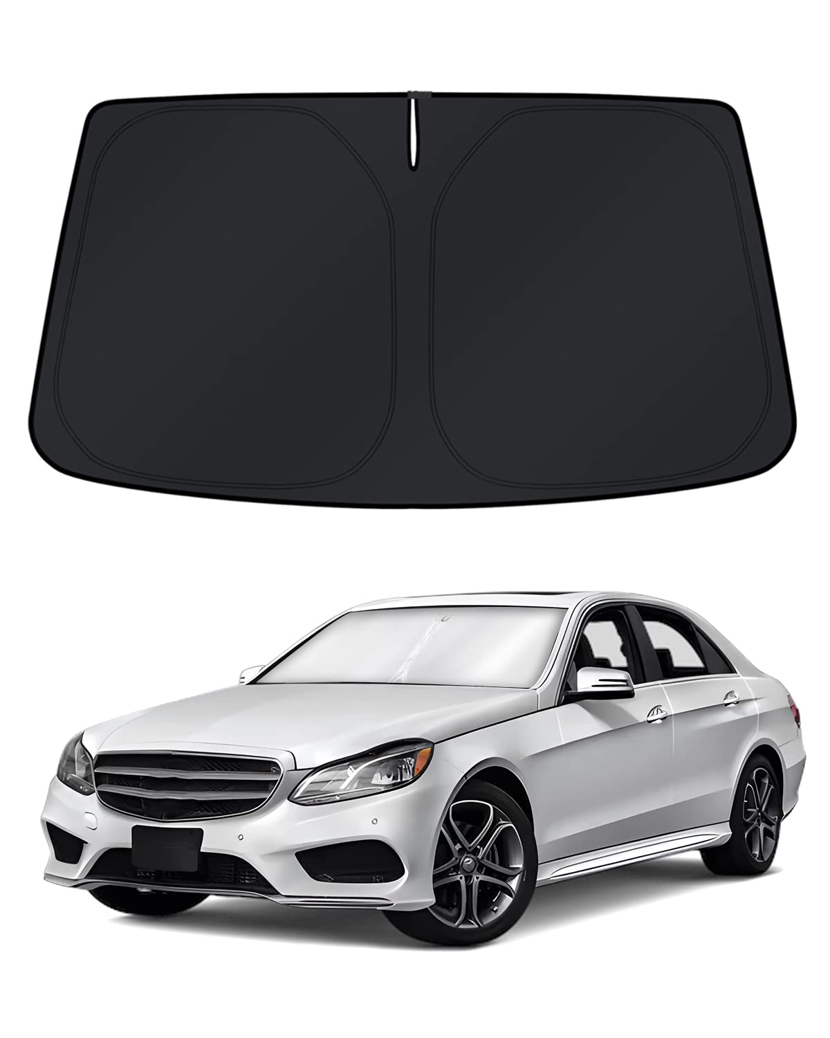 KUST front view of shade for E‑Class showing exact fit advantage