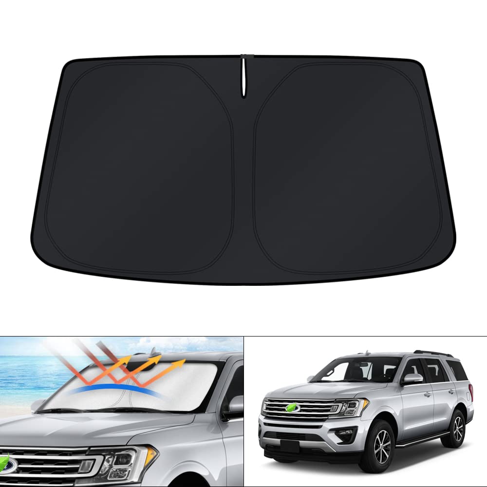 KUST front view of folded shade showing packaging and brand benefit