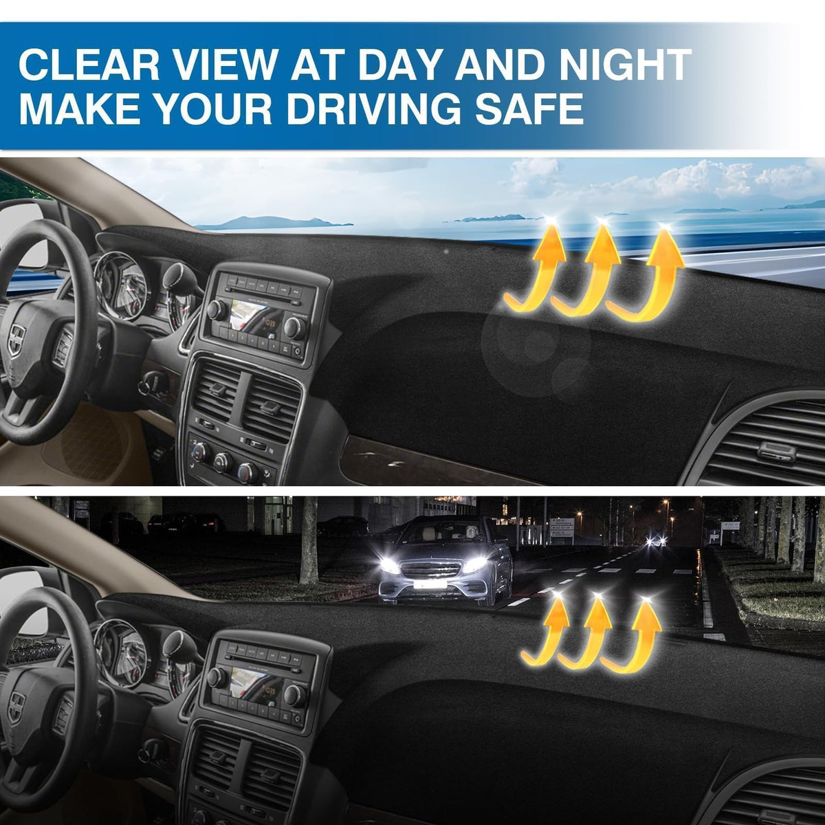 KUST folded dash cover for compact storage saving space when not in use