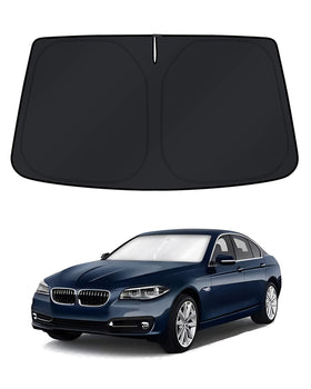 KUST front packaging for BMW 5 Series showing full-coverage fit and convenience