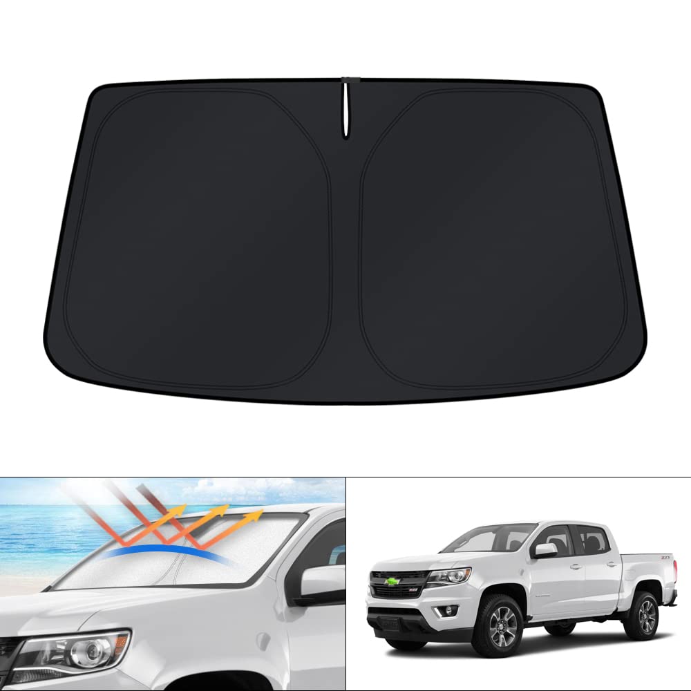 KUST front view of shade on Chevy Colorado showing full coverage and protection
