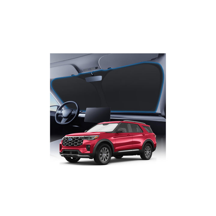 KUST front packaging for Ford Explorer shade showing model fit benefit