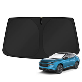 KUST front view of sunshade fitted for Nissan Murano showing full coverage and protection