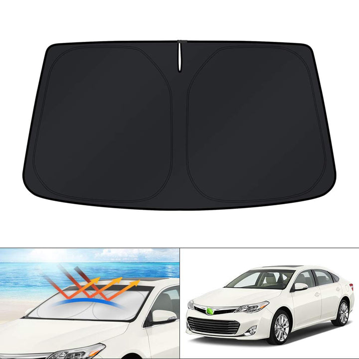 KUST front view of shade packaging showing custom Avalon fit and easy use