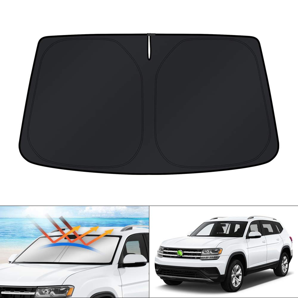 KUST front packaging for VW Atlas shade showing vehicle-specific fit and protection