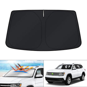 KUST front packaging for VW Atlas shade showing vehicle-specific fit and protection