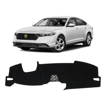 KUST front view of black dash cover showing clean fit and protection