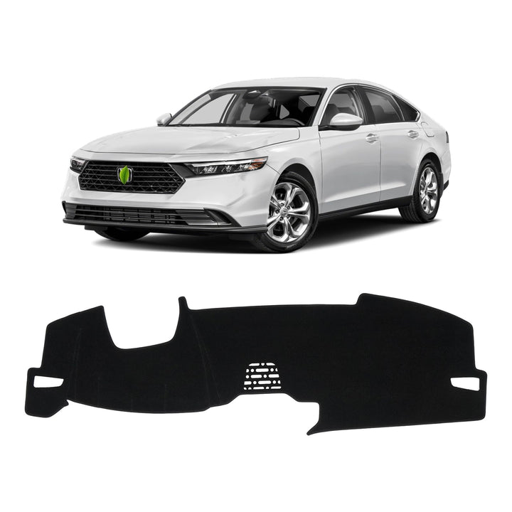 KUST front view of black dash cover showing clean fit and protection