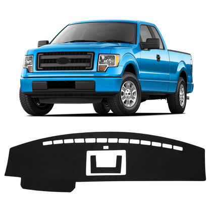 KUST front view installed on Ford F150 dash shows custom fit benefit