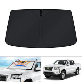KUST front view packaging showing fit for Nissan Frontier and easy install
