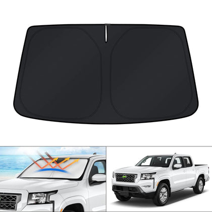 KUST front view packaging showing fit for Nissan Frontier and easy install